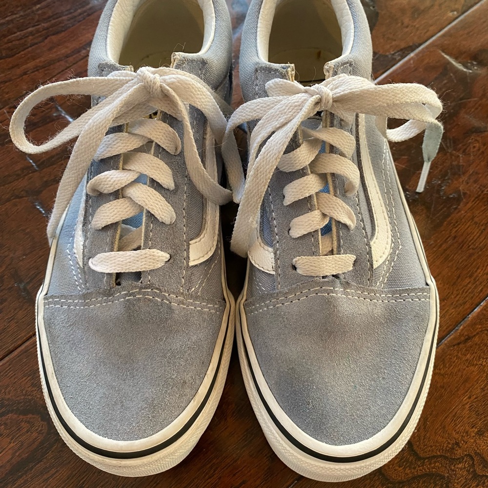 EUC Girls Light Blue Vans